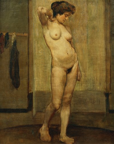 stojąc nago; Teraz Debiut, autorstwa Henri Jacques Edouard Evenepoel