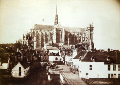Katedra w Amiens, ok.1851-52 (kalotyp) autorstwa Henri Jean Louis Le Secq