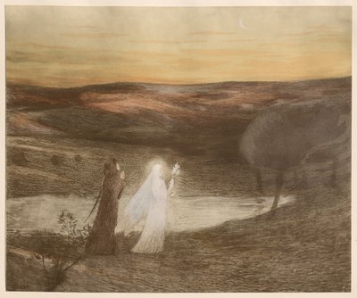 Dante spotyka Beatrix autorstwa Henri Jean Guillaume Martin