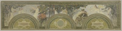 Szkic salonu przy południowym wejściu do Hôtel de Ville de Paris: Malarstwo - Literatura autorstwa Henri Jean Guillaume Martin