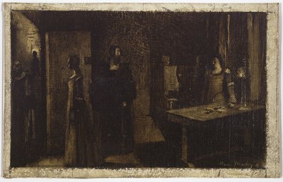 Krucyfiks, ok. 1887 (olej na płótnie) autorstwa Henri Jean Guillaume Martin