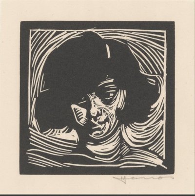 Głowa kobiety autorstwa Henri Jonas (signed by artist)