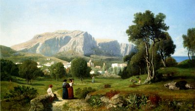 Capri autorstwa Henri Joseph Harpignies