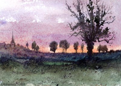 Krajobraz, 1881 autorstwa Henri Joseph Harpignies