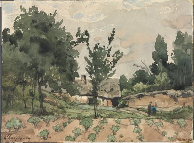 Krajobraz z domem wiejskim, 1892. autorstwa Henri Joseph Harpignies