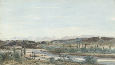 Krajobraz z doliną rzeki na południu Francji autorstwa Henri Joseph Harpignies