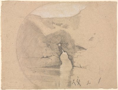 Sorrento, Łaźnie królowej Joanny. autorstwa Henri Joseph Harpignies
