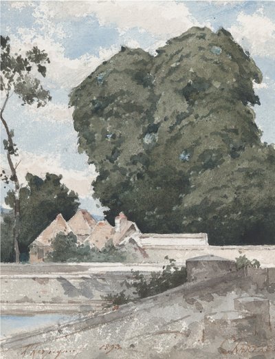 Widok z murów obronnych w Chartres, 1893. autorstwa Henri Joseph Harpignies