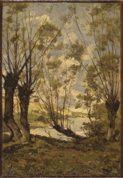 Wierzby nad brzegiem Loary, 1893 autorstwa Henri Joseph Harpignies