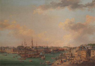 Port zewnętrzny w Brześciu, 1773. autorstwa Henri-Joseph Van Blarenberghe