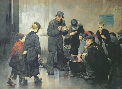 Głodujący autorstwa Henri Jules Jean Geoffroy