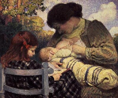 Macierzyństwo, 1905 autorstwa Henri Lebasque