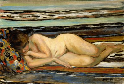 Naga kobieta śpi; Nu Allong, autorstwa Henri Lebasque