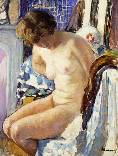 Siedzący nago; Nu Assise, autorstwa Henri Lebasque