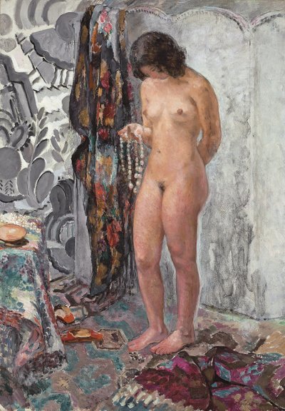 Akt stojący z naszyjnikiem, ok. 1930 r. 1923 autorstwa Henri Lebasque