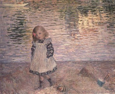 Młoda dziewczyna na plaży autorstwa Henri Lebasque