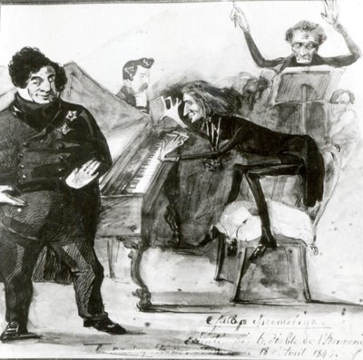 Galop Chromatique Karykatura Luigiego Lablache