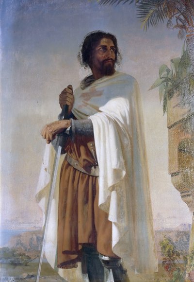 Hugues de Payens, wielki mistrz templariuszy autorstwa Henri Lehmann