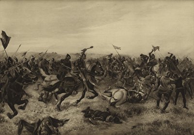 Bitwa pod Agincourt; 1415 (wklęsłodruk) autorstwa Henri Louis Dupray