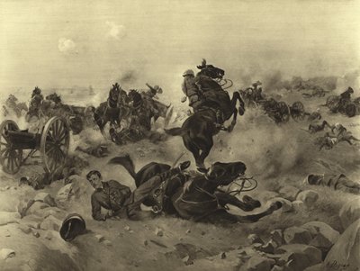 Bitwa pod Colenso, 1899 (grawiura) autorstwa Henri Louis Dupray
