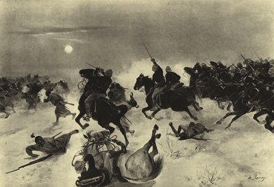 Bitwa pod Kassassin, 1882 (grawiura) autorstwa Henri Louis Dupray