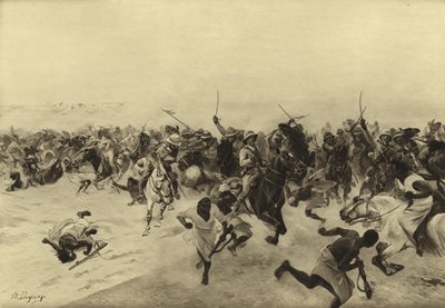 Bitwa pod Omdurmanem, 1899 (grawiura) autorstwa Henri Louis Dupray
