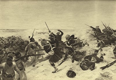 Bitwa pod Tel el-Kebir, 1882 (grawiura) autorstwa Henri Louis Dupray
