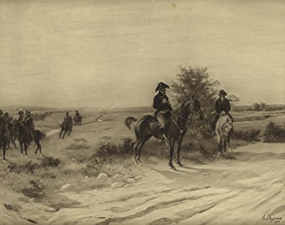 Bitwa pod Waterloo, 1815 (grawiura) autorstwa Henri Louis Dupray