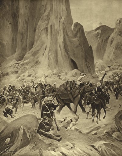 Wojna abisyńska, 1868 (grawiura) autorstwa Henri Louis Dupray