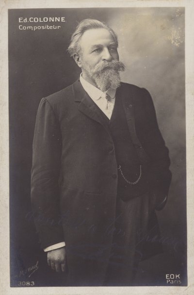Edouard Colonne, francuski dyrygent i skrzypek (1838-1910) (zdjęcie czarno-białe) autorstwa Henri Manuel