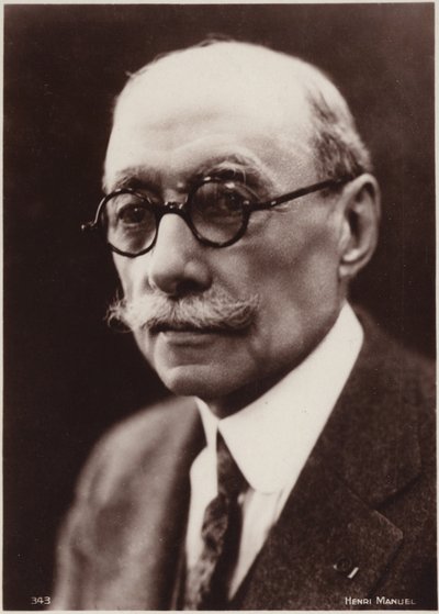 Portret Andre Messagera (zdjęcie czarno-białe) autorstwa Henri Manuel