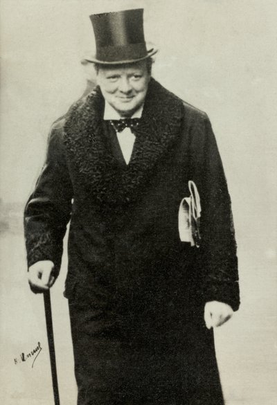 Portret Winstona Churchilla (zdjęcie) autorstwa Henri Manuel