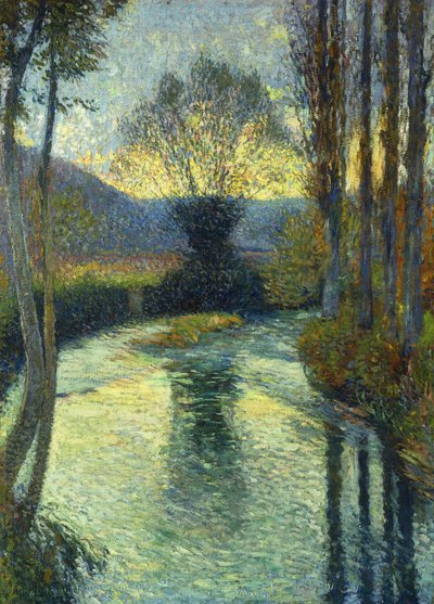 Brzegi rzeki; Wzdłuż rzeki, autorstwa Henri Martin