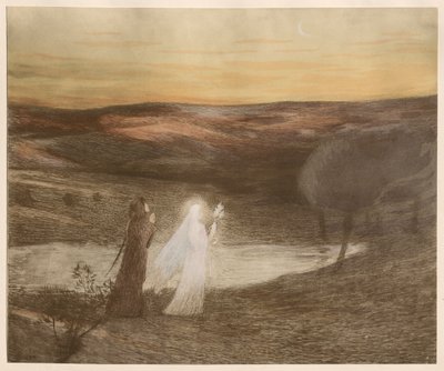 Dante spotyka Beatrice , 1898. autorstwa Henri Martin