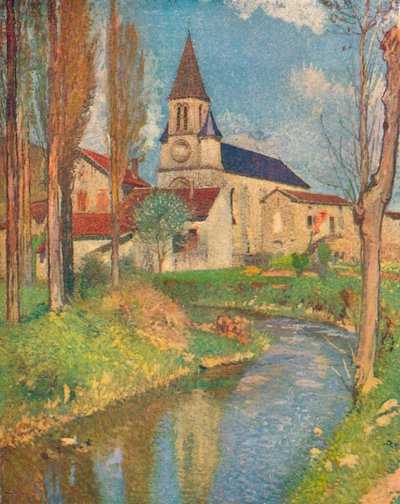 Kościół La Bastide, ok. 1915 autorstwa Henri Martin