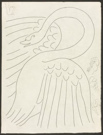 Kilka sonetów: Frontispis, płyta 24 z Poesies de Mallarmé autorstwa Henri Matisse