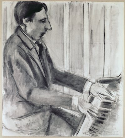 Alfred Cortot (pióro, tusz i akwarela) autorstwa Henri Matisse