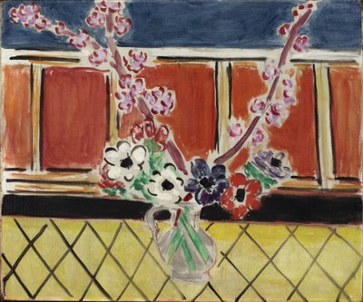 Zawilce i kwiaty brzoskwini autorstwa Henri Matisse