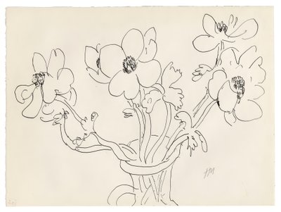 Anemony w wazonie autorstwa Henri Matisse