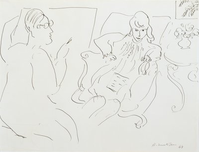 Artysta z modelką autorstwa Henri Matisse