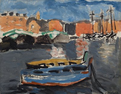 Zakamuflowana łódź w porcie w Marsylii autorstwa Henri Matisse