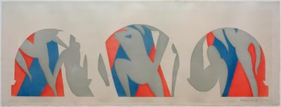Taniec, szary, niebieski, różowy autorstwa Henri Matisse
