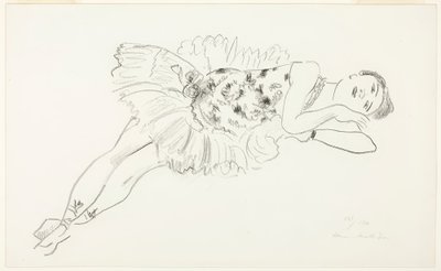 Tancerka w pozycji leżącej, od Ten Dancers autorstwa Henri Matisse