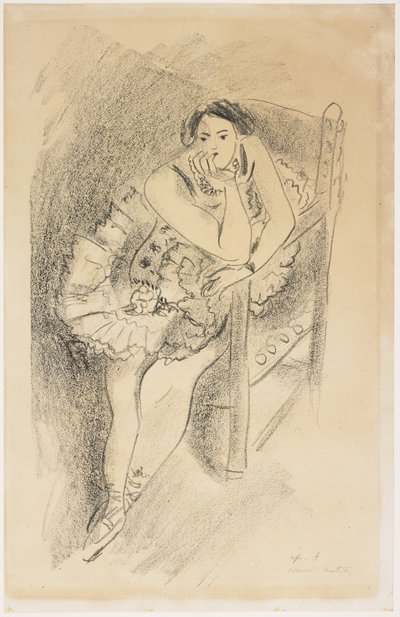 Tancerka na drewnianym krześle autorstwa Henri Matisse