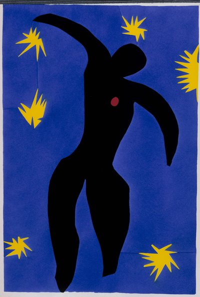 Upadek Ikara. Z "Jazz". Tablica VIII. S. 55 autorstwa Henri Matisse