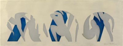Taniec, szary, niebieski, biały autorstwa Henri Matisse
