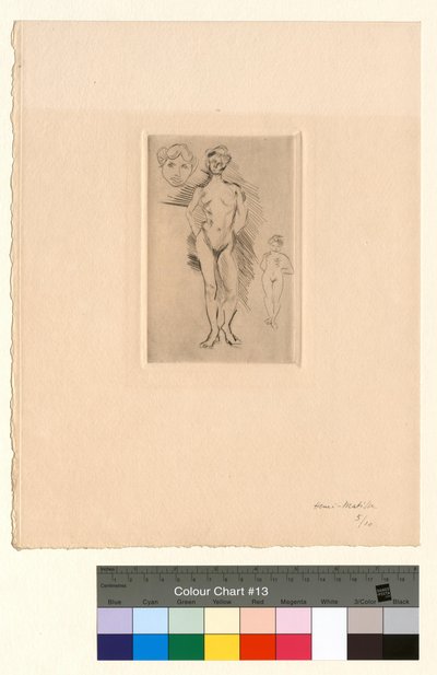 Dwa akty, jedna głowa autorstwa Henri Matisse