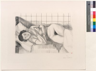Śpiąca postać, szal na nogach autorstwa Henri Matisse