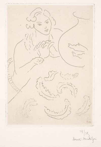 Postać przy złotych rybkach autorstwa Henri Matisse