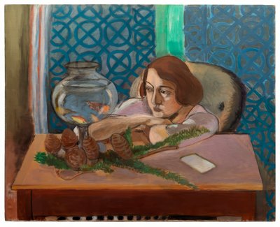 Kobieta przed akwarium autorstwa Henri Matisse